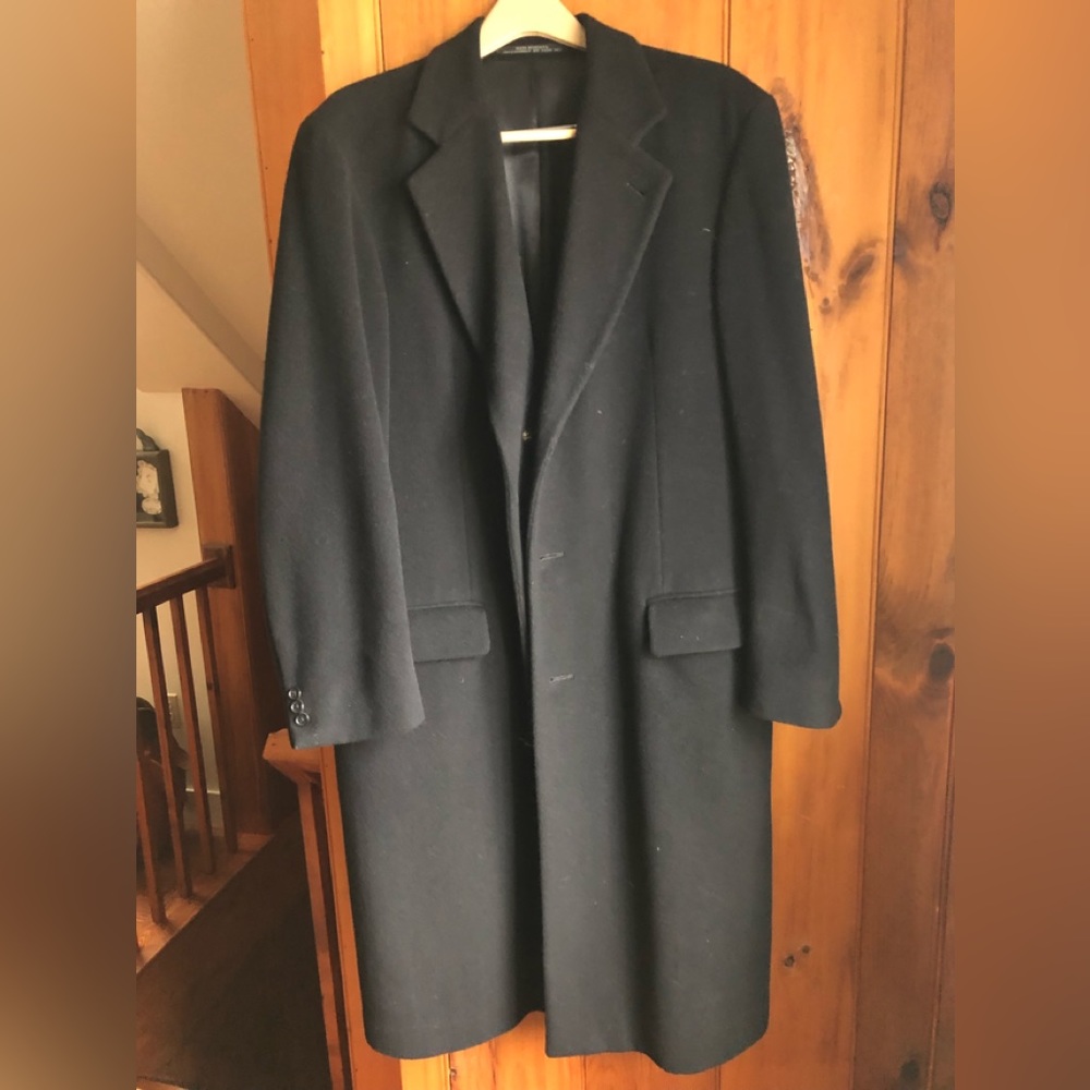 Mens wool trench coat